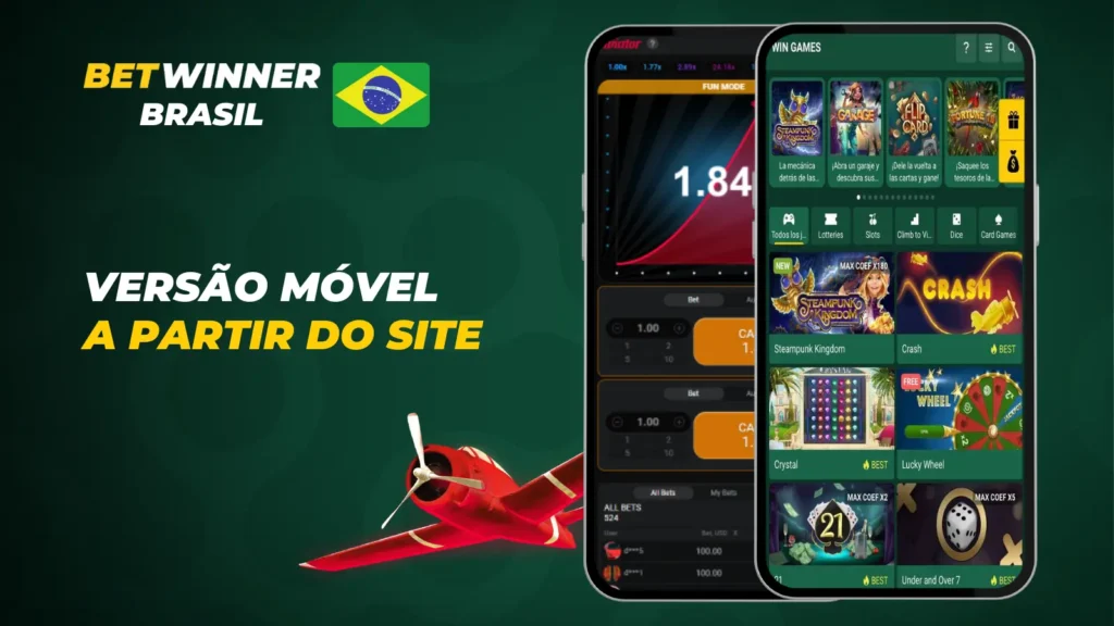 Jogos crash e instantâneos no Betwinner